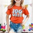 thumbnail image 2 of EHQJNJ Chandails en Molleton Mignons pour Filles Garçons et Filles Mode Décontractée Imprimé Col Rond T-Shirt Manches Courtes Ample Chandails en Molleton Col Rond Enfants, 2 of 4