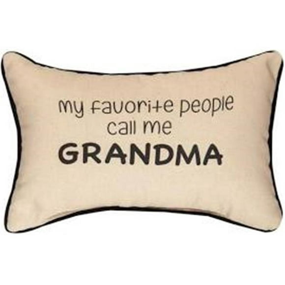 Manual Woodworkers & Weavers SWPCGM 12.5 x 8.5 in. My Favorite People Call Me Grandma Throw Pillow