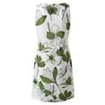 thumbnail image 5 of SMihono Robes Bohémiennes d'Été pour Femmes Grande Taille Mode Femmes Décontractée Aguichant Col en V Solide Robe d'Été en Dentelle Sans Manches Mini Robe, 5 of 5