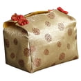 thumbnail image 3 of Caja de almacenamiento de cosméticos Caja de almacenamiento de alimentos Diseño compacto Regalo ideal Festivo único Oro, 3 of 9