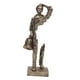 thumbnail image 4 of Figura creativa Estatua Resina Escultura Humana Colecciones Amigo Regalo Decorativo Dorado, 4 of 9