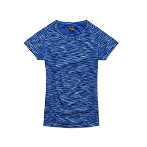 Stedman - Camiseta ranglán sin costuras modelo Active para mujer (Azul King Jaspeado)