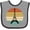 Heather and Black, variant on Inktastic Paris Eiffel Tower Retro Sunset Boys or Girls Baby Bib