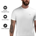 thumbnail image 2 of Hayabusa Men's Essential T-Shirt - Logo Graphic, Cotton Blend, Athletic Cut - White, XX-Large, 2 of 6
