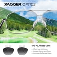 thumbnail image 6 of Xagger Polarized Square Aviator Sunglasses for Men Classic Driving Fishing Golf Metal Frame UV400 Sun Glasses, 6 of 6