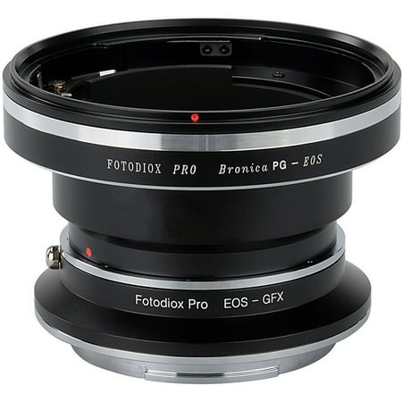 Fotodiox BPG-EOS-GFX-Pro Pro Lens Mount Double Adapter for Bronica GS-1 Mount SLR & Canon EOS D & SLR Lenses to Fujifilm G-Mount GFX