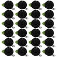 thumbnail image 1 of Paquete de 24 pines de solapa para hombres, broches de flores hechos a mano de 2.56" para trajes de hombres, boutonnieres formales para caballeros/bodas/novios/tuxedos/corsages/accesorios [Negro], 1 of 1