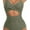 Light Green, variant on MORTTIC Women's Cutout One Piece Swimsuit Tummy Control High Waisted Wrap Tie Back Bathing Suit, M