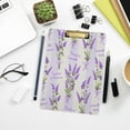 thumbnail image 7 of FMSHPON Purple Lavender Flower Bouquet Clipboard Hardboard Wood Nursing Clip Board and Pull for Standard A4 Letter 13x9 inches, 7 of 7