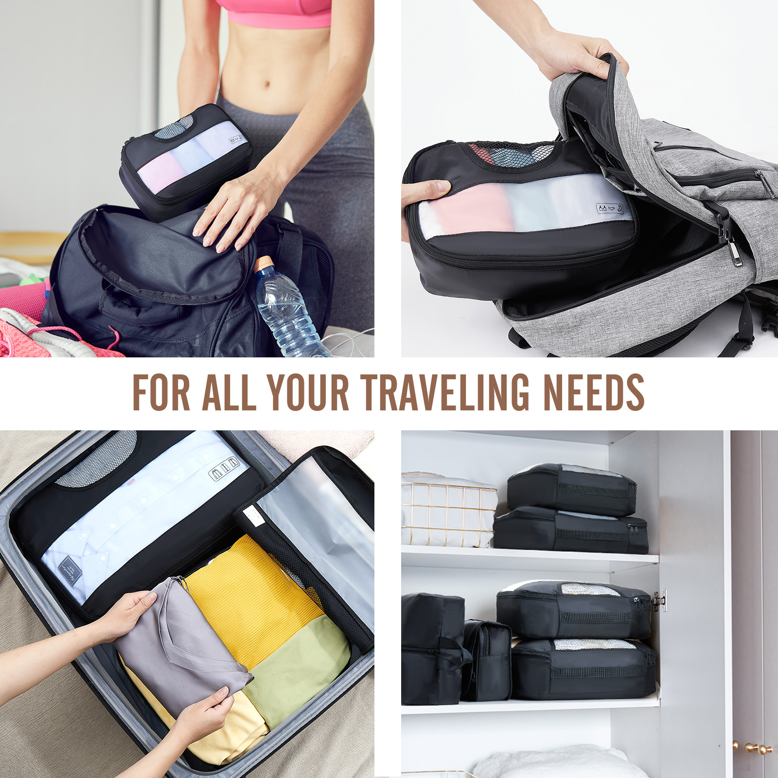 Veken 8-Piece Packing Cubes for Travel photo 7