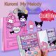 thumbnail image 2 of Sanrio My Melody Kuromi Quiet Book - Juguetes creativos hechos a mano para niños y niñas, sin cortar, juguetes de descompresión para adultos, regalo, 2 of 5