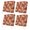 Orange, variant on Outdoor Patio Cushion Covers 2 Pack Palm Leaves Patio Chair Cushion Covers with Ties and Zipper Waterproof Outdoor Seat Cushion Covers for Patio Furniture 22"x20"