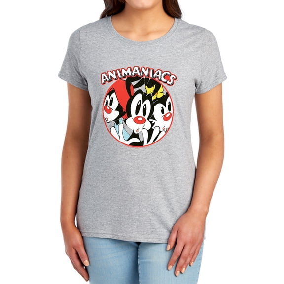 Animaniacs Crammed Women's T Shirt, Athletic Heather, Medium