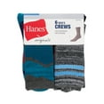 thumbnail image 2 of Hanes Originals Men's Moisture Wicking Crew Socks, 6-Pack, 2 of 7