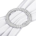 thumbnail image 4 of Uxcell 14"x5" Stretch Chair Sashes Bows Chair Bands Sashes with Buckle Slider White 10 Pack, 4 of 5