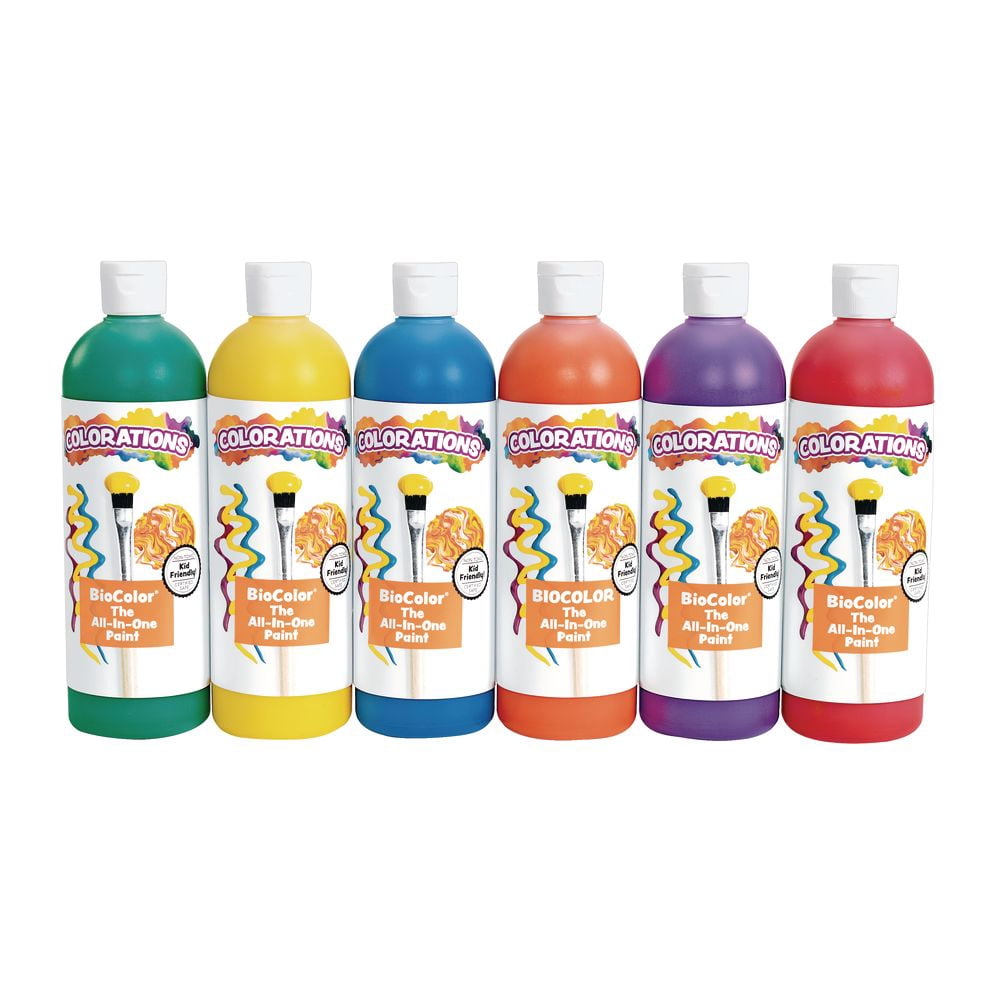BioColor Paint by Colorations 16 oz. Rainbow - 6 Pack