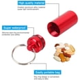thumbnail image 3 of ShenMo 6PCS Aluminum Pill Box, Pill Box Keychain, Portable Mini Pill Bottle, Waterproof Mini Bottle, Medicine Vial Container Box, Aluminum Leakproof Capsule, 3 of 5