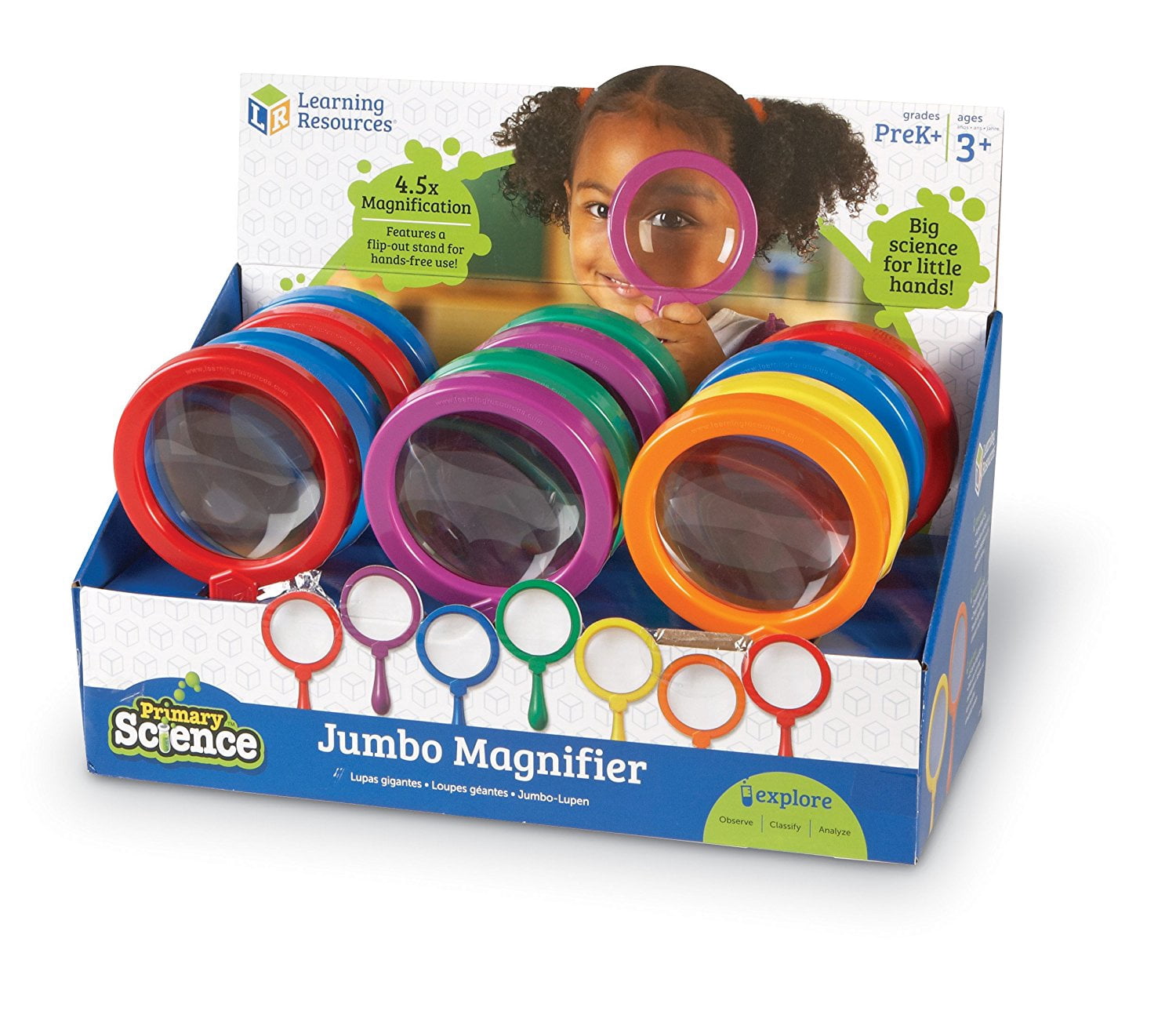 Learning Resources Jumbo Magnifier Countertop 12/Set Display Pop 2775