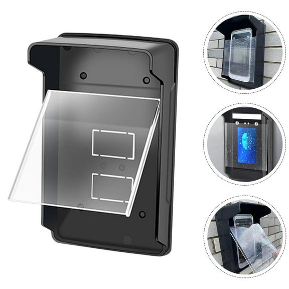 GARVALON 1Pcs Waterproof Universal Doorbell Rain Cover in Black for General Users