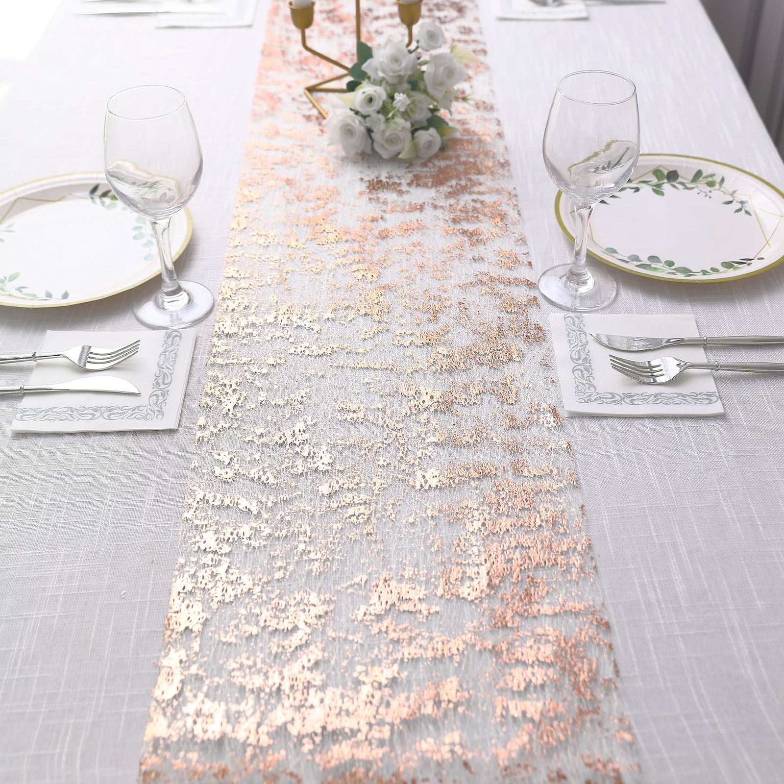 GOLD 14Wide Sequins Gold Metallic Embroidered Lace on Mesh Fabric, Trim  Lace, Table Runner. Sold By The Yard.