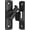 Black, variant on 2Ps 90/180° Barn Door Lock, Heavy Duty Rust-Proof Sliding Door Lock - Protecting Families Childs Safety Gate Latch for Barn,Bathroom, Garden, Window, Cabinet, Garage, Pet Door (Black)