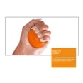thumbnail image 2 of Hand Exercise Ball Portable Replacement Cute Flexible Relaxing Unisex Home Pressure Relief Unisex Home Grip Egg Training Aid Orange, 2 of 9