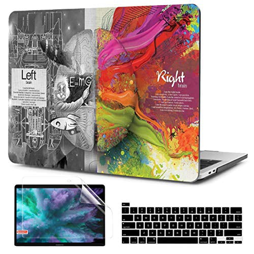 For Macbook AIR PRO 11" 13" 15"Frosted Ultra Slim Hard Case Left & Right Brain 