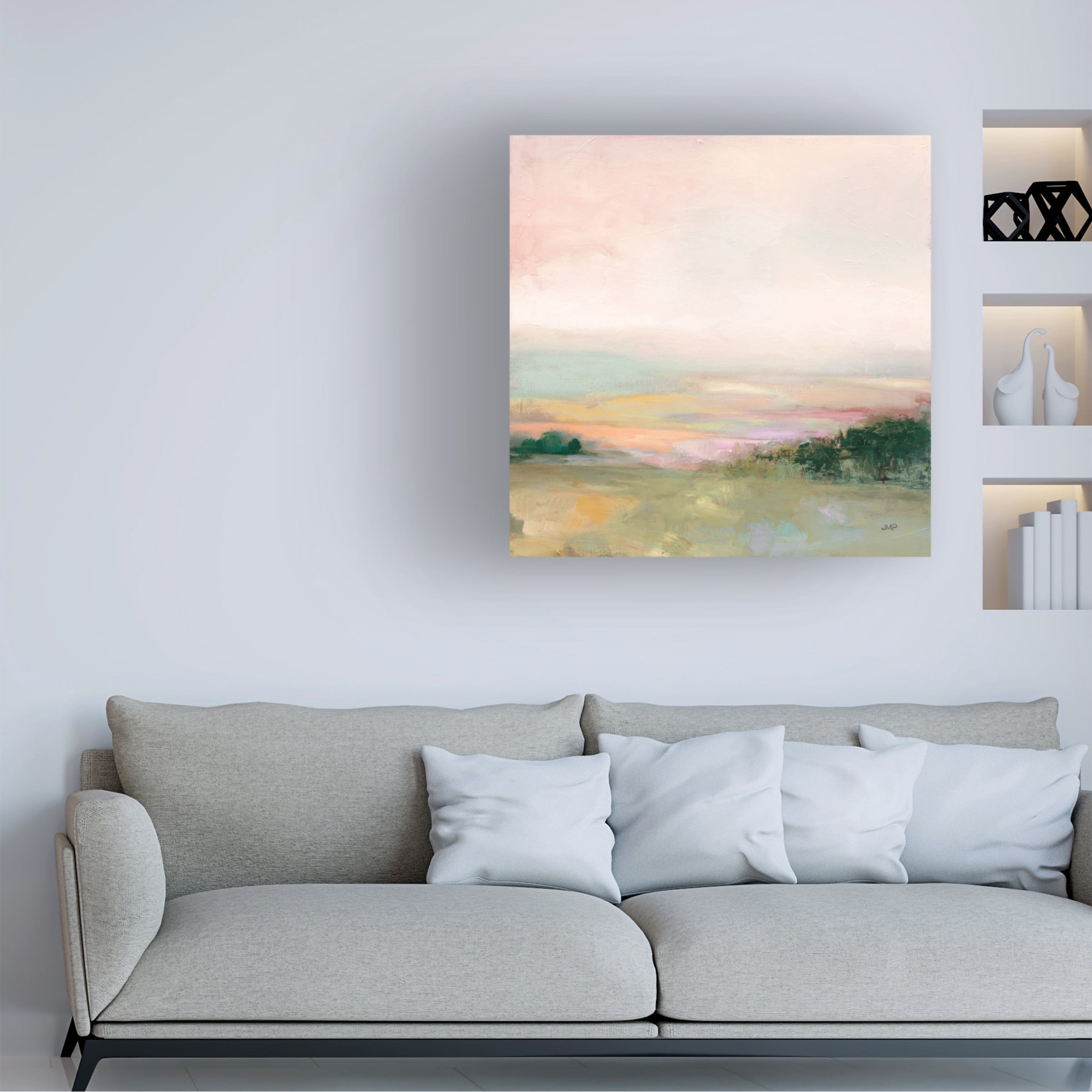 Julia Purinton 'Dark Glowing Valley' Canvas Art