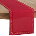 thumbnail image 4 of Fennco Styles Holiday Embroidered Bordered Design Red Tablecloth Home DÃ©cor, Christmas and Special Events, 4 of 9