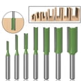 thumbnail image 5 of 7Pcs 3mm 4mm 5mm 6mm 8mm 10mm 12mm 6mm Shank Straight Router Bit, Straight Router Bit, for Wood Tungsten Carbide Woodworking Tool, Single Double Flute Straight Router Woodworking, 5 of 5