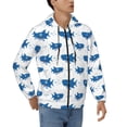 thumbnail image 4 of Zip Up Hoodies for Men - Cartoon Cute Shark Blue_A Long Sleeve Comfrt Men'S Fashion Hoodies & Sweatshirts, Jackets for Men Hoodies Pullover Clothing Clothes with Pouch, 4 of 5