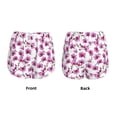thumbnail image 4 of Disketp Orchids Flowers Print Women's Shorts Workout Shorts for Athletic Gym Running Shorts with Phone Pockets XX-Large, 4 of 8