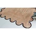 thumbnail image 6 of Chouhan Rugs Natural Jute Black Scalloped Rug Bohemian Rug Decor Rug Handwoven Rug Custom Rug Decorative Rug, 6 of 6