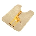 thumbnail image 3 of IAUYY Set of 2 Inch Bath Mat Thick Soft Plush Shower Mat TPR Backing Material Non Slip Bath Mats for Bathroom for Tub Shower Hotel Cute Giraffe, 3 of 9