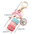 thumbnail image 2 of Macaron Cake Keychain Adorable Design Colorful Enamel Charm Collectible For Party Decoration Accessory, 2 of 2