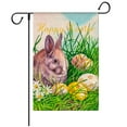 thumbnail image 1 of Spring Garden Flag Burlap Easter Flag Double Sided Home Decorative, Style 9, 1 of 5