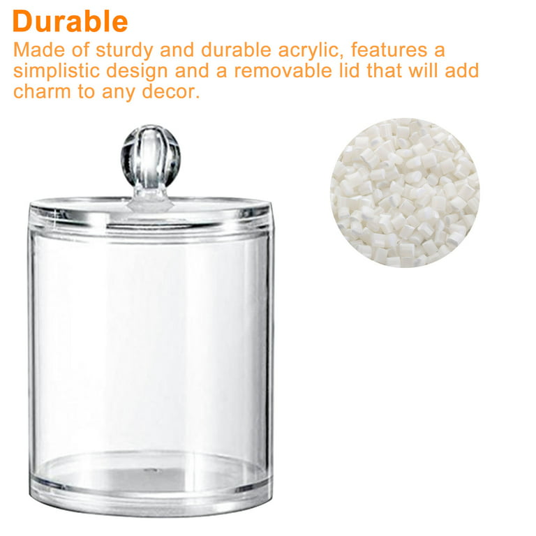 Bathroom Storage Containers Clear Plastic Apothecary Jars With
