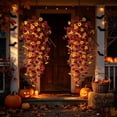 thumbnail image 6 of geerera Artificial Fall Hanging Flower Bush, Faux Cascading Autumn Vine for Porch & Basket, Rustic Harvest Floral Decor for Home Display, 29.5", 6 of 6