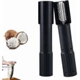thumbnail image 1 of Electric Coconut Grater Machine, Handheld Scraper Peeler Shredder, Anti-Splash Rotating Grater for Kitchen, Stainless Steel Coconut Crusher Manual Electric Roller, Fish Scaler Tool (Black), 1 of 7