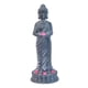 thumbnail image 5 of Estatua de Buda para jardín con luces solares, decoración creativa para inauguración de casa. De pie Gris oscuro, 5 of 8