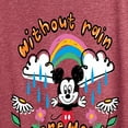 thumbnail image 3 of Disney - Mickey Mouse - Without Rain There Would Be No Flowers - Women's Short Sleeve Graphic T-Shirt, 3 of 5