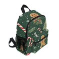 thumbnail image 2 of FORMRS School Backpack with Front Zippered Pocket 12" Student Travel Daypack, Christmas Gingerbread, 2 of 6