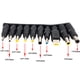 thumbnail image 5 of Kits de adaptador de corriente CC ANGGREK 8PCS Conector de CC universal Negro, 5 of 8