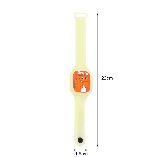 Reloj repelente de mosquitos Pulsera brillante repelente de mosquitos para niños de dibujos animados (A) Sywqhk Libre de BPA