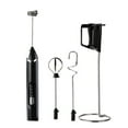 thumbnail image 1 of bedienty Handheld Milk Frother Mixer Stick With Interchangeable Heads For Customized Foam Equipped black, 1 of 4