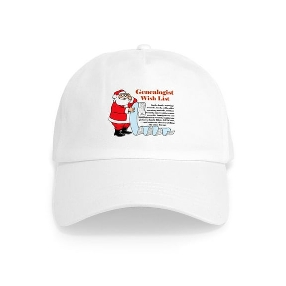 CafePress - Genealogy Christmas<Br>Cap - Adjustable 100% Brushed Unisex Casual Cotton Baseball Cap, Beige, 1