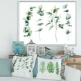 thumbnail image 2 of Green Eucalyptus Plant Branches I 32 in x 24 in Framed Painting Canvas Art Print, by Designart, 2 of 5