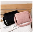thumbnail image 6 of SAYOO Women Plush Shoulder Bag with Detachable Shoulder Strap Zipper, 6 of 7
