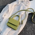 thumbnail image 2 of Mini bolsos elegantes de cuero PU para mujer, bolso de hombro para compras de viaje callejero, bolsos cruzados de mensajero con solapa a la moda, 2 of 5