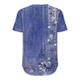 thumbnail image 5 of Outfmvch Chemises à Manches Courtes pour Femmes, Col Rond pour Femmes, Hauts Violets pour Femmes, T-Shirt Formel Vêtements Froissés devant Col en V, Hauts Col en V pour Femmes, T-Shirts Graphiques pour Femmes Violet m, 5 of 5
